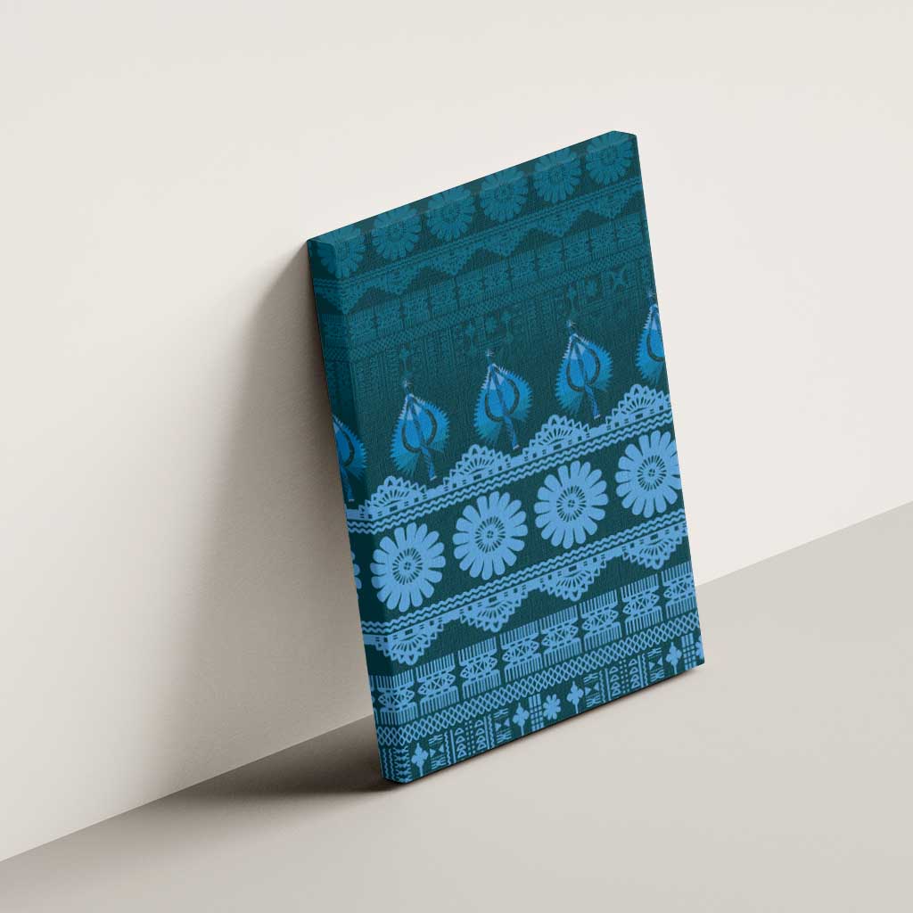 Bula Fiji Iri ni Meke Canvas Wall Art Karakarawa Fijian Masi - Polynesian Pride