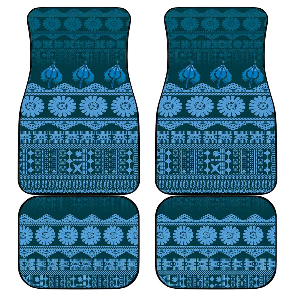 Bula Fiji Iri ni Meke Car Mats Karakarawa Fijian Masi LT14 - Polynesian Pride