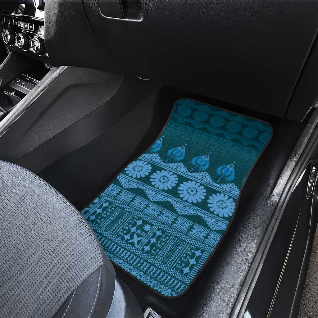 Bula Fiji Iri ni Meke Car Mats Karakarawa Fijian Masi LT14 - Polynesian Pride