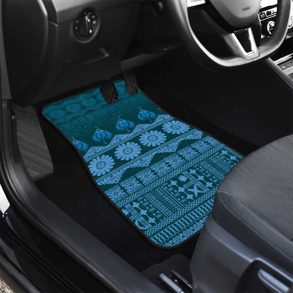 Bula Fiji Iri ni Meke Car Mats Karakarawa Fijian Masi LT14 - Polynesian Pride