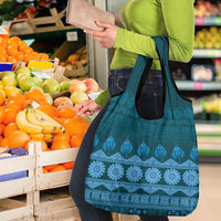 Bula Fiji Iri ni Meke Grocery Bag Karakarawa Fijian Masi LT14 - Polynesian Pride