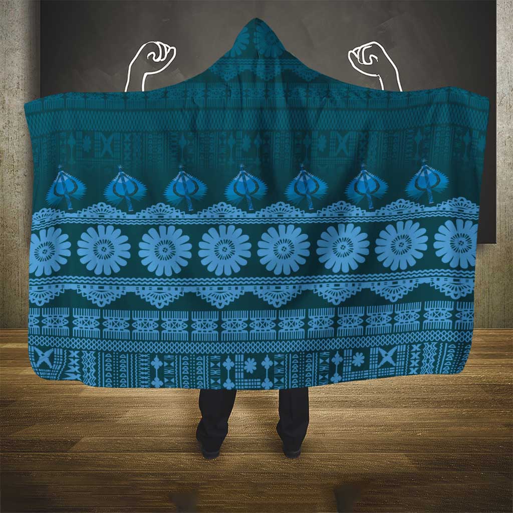 Bula Fiji Iri ni Meke Hooded Blanket Karakarawa Fijian Masi - Polynesian Pride