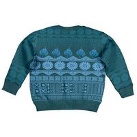 Bula Fiji Iri ni Meke Kid Ugly Christmas Sweater Karakarawa Fijian Masi - Polynesian Pride