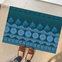 Bula Fiji Iri ni Meke Rubber Doormat Karakarawa Fijian Masi - Polynesian Pride