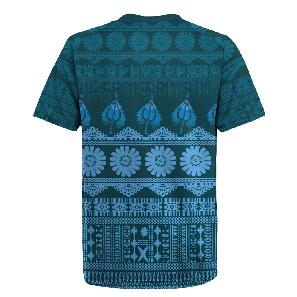 Bula Fiji Iri ni Meke Rugby Jersey Karakarawa Fijian Masi LT14 - Polynesian Pride