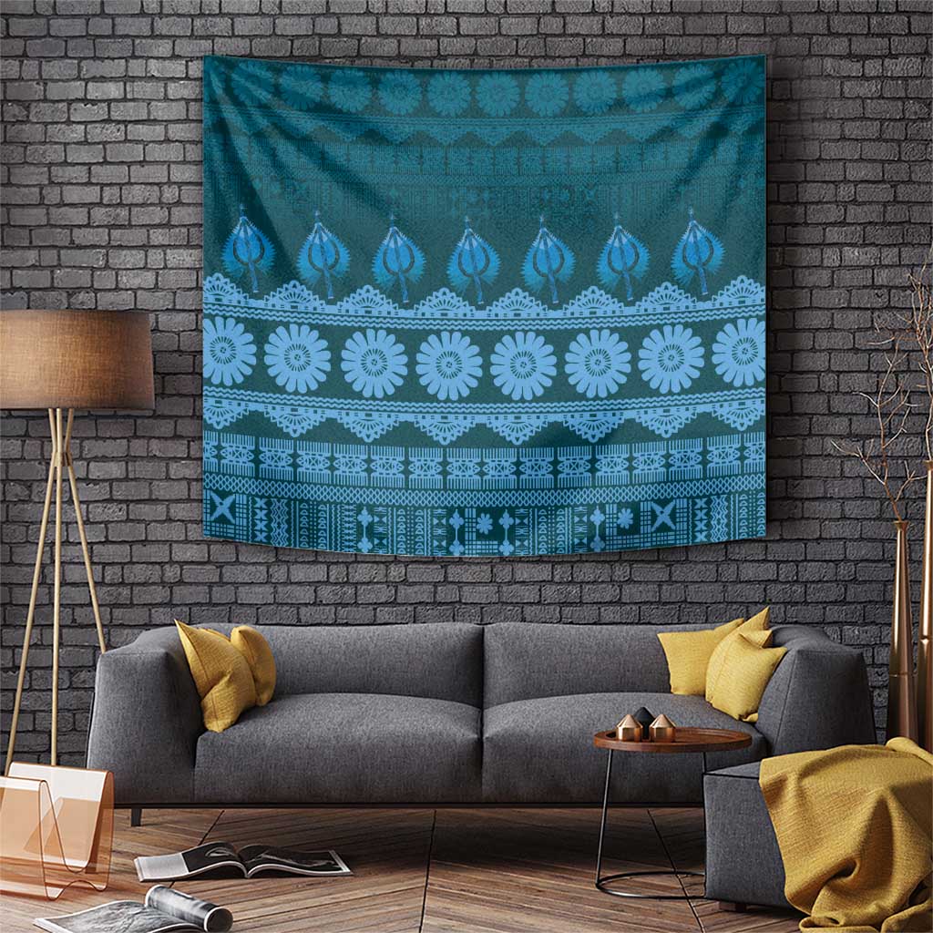 Bula Fiji Iri ni Meke Tapestry Karakarawa Fijian Masi - Polynesian Pride