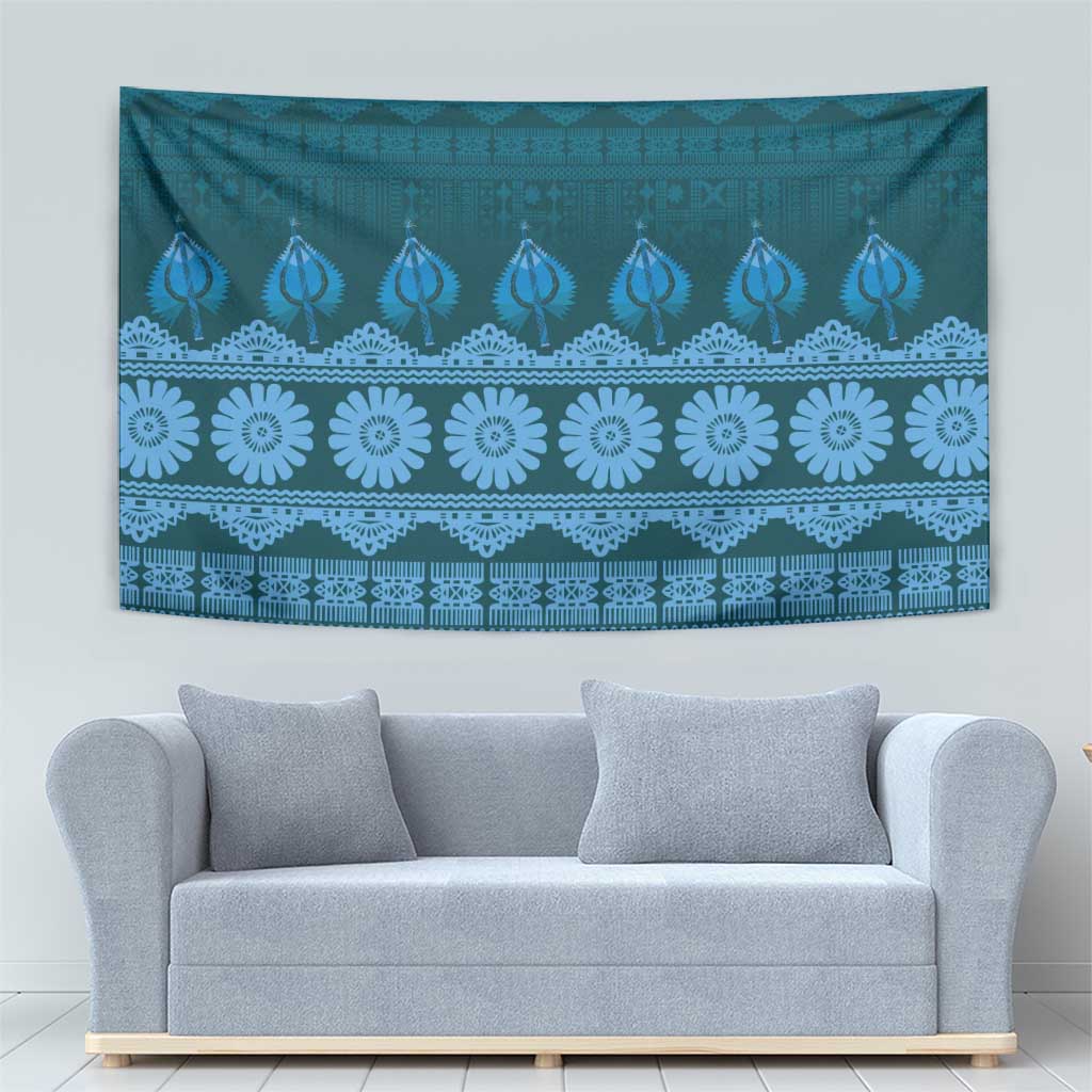 Bula Fiji Iri ni Meke Tapestry Karakarawa Fijian Masi - Polynesian Pride
