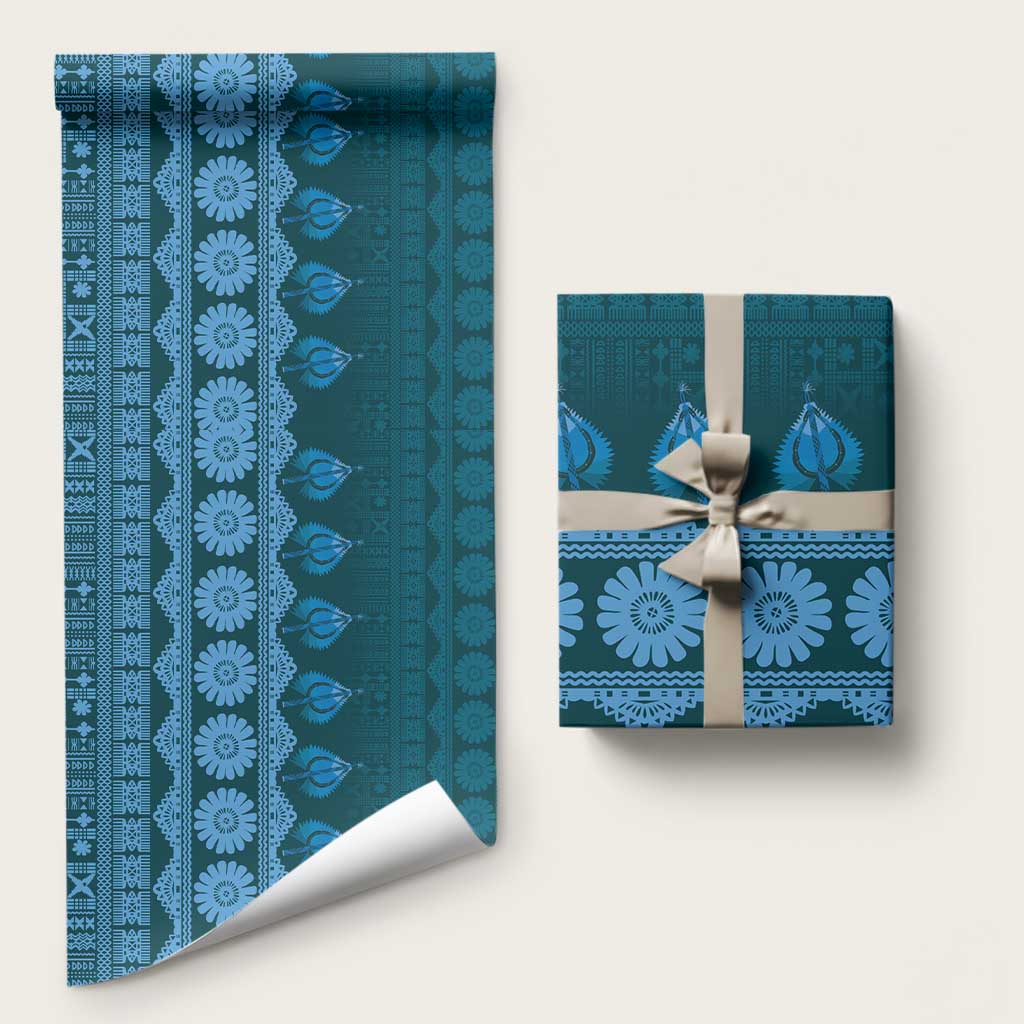 Bula Fiji Iri ni Meke Wrapping Paper Karakarawa Fijian Masi - Polynesian Pride