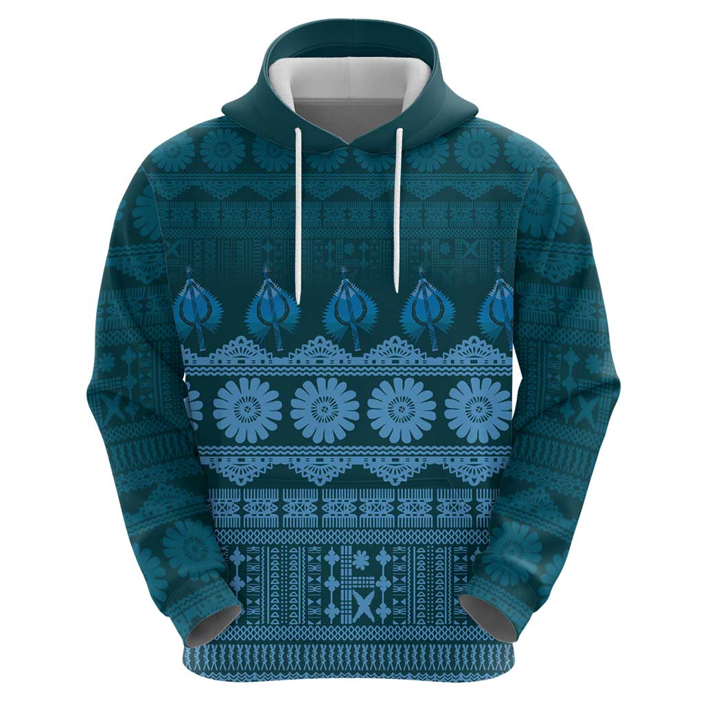 Bula Fiji Iri ni Meke Zip Hoodie Karakarawa Fijian Masi LT14 - Polynesian Pride