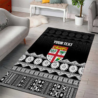 Fiji Tapa Rugby Custom Area Rug Go Fijiana LT14 - Polynesian Pride