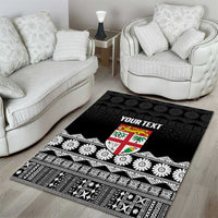 Fiji Tapa Rugby Custom Area Rug Go Fijiana LT14 - Polynesian Pride