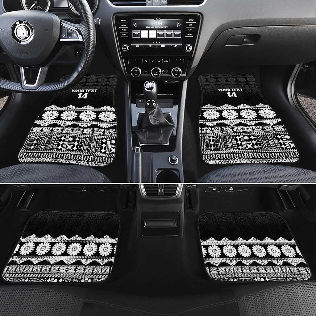 Fiji Tapa Rugby Custom Car Mats Go Fijiana - Polynesian Pride