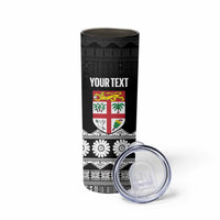 Fiji Tapa Rugby Custom Skinny Tumbler Go Fijiana LT14 - Polynesian Pride