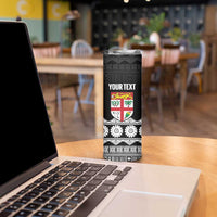 Fiji Tapa Rugby Custom Skinny Tumbler Go Fijiana LT14 - Polynesian Pride