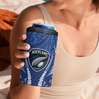 Auckland 2026 Rugby Custom 4 in 1 Can Cooler Tumbler NZ Maori Silver Fern