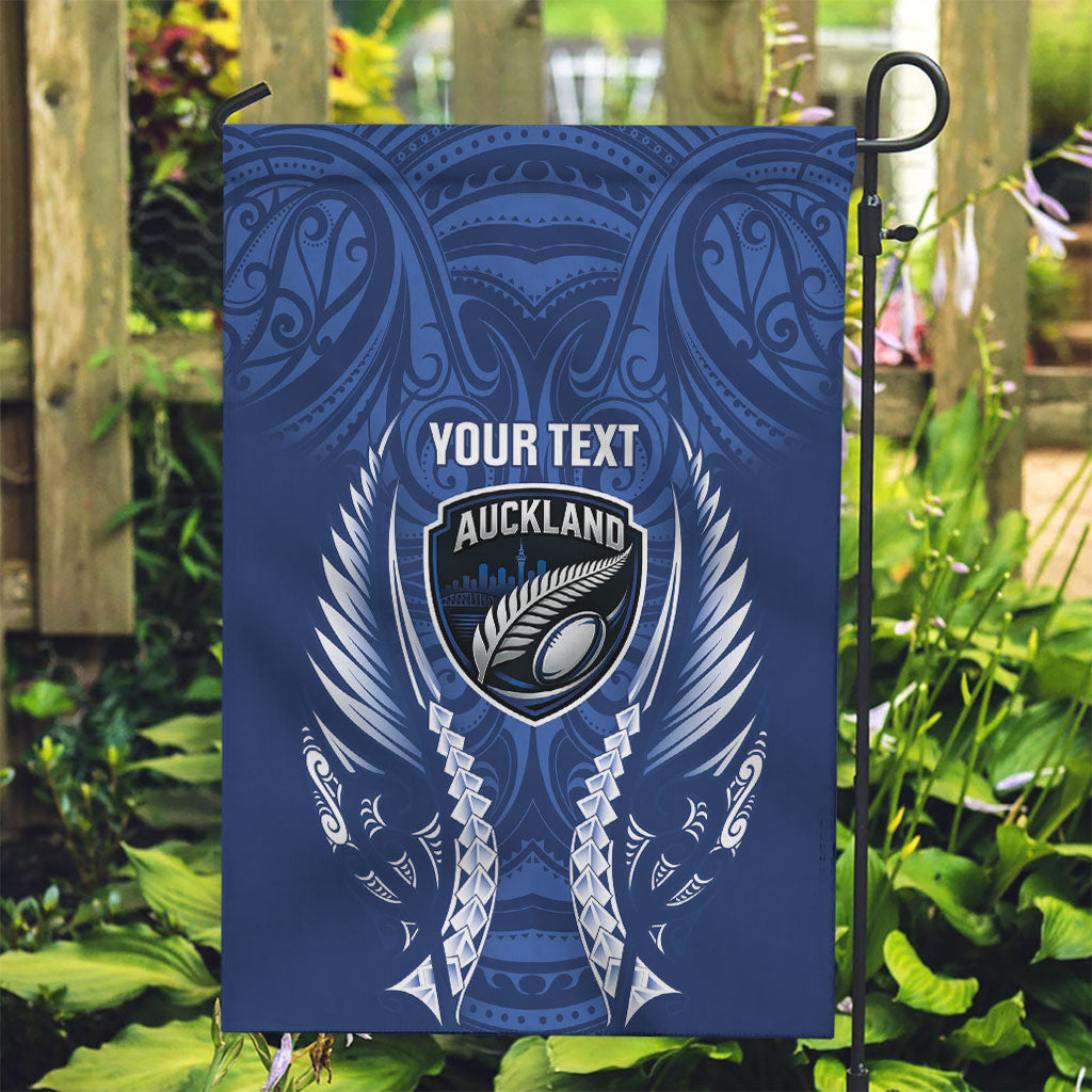 Auckland 2026 Rugby Custom Garden Flag NZ Maori Silver Fern