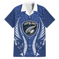 Auckland 2026 Rugby Custom Hawaiian Shirt NZ Maori Silver Fern