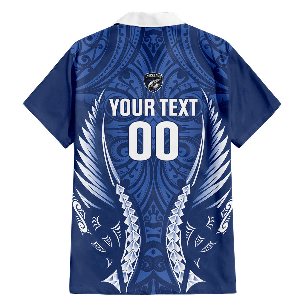 Auckland 2026 Rugby Custom Hawaiian Shirt NZ Maori Silver Fern