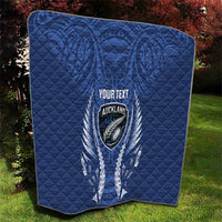 Auckland 2026 Rugby Custom Quilt NZ Maori Silver Fern