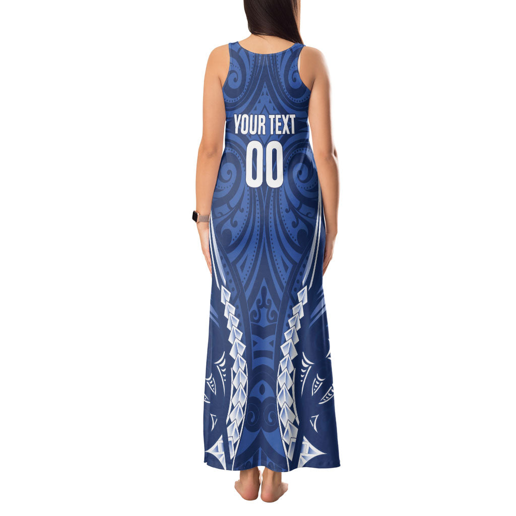 Auckland 2026 Rugby Custom Tank Maxi Dress NZ Maori Silver Fern