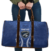 Auckland 2026 Rugby Custom Travel Bag NZ Maori Silver Fern LT14 Blue - Polynesian Pride