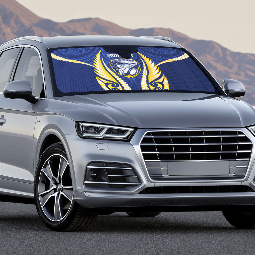 Bay of Plenty 2026 Rugby Custom Auto Sun Shade NZ Maori Silver Fern