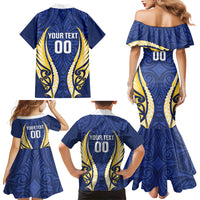 Bay of Plenty 2026 Rugby Custom Family Matching Mermaid Dress and Hawaiian Shirt NZ Maori Silver Fern LT14 - Polynesian Pride