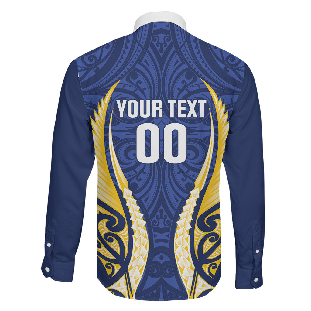 Bay of Plenty 2026 Rugby Custom Family Matching Off The Shoulder Long Sleeve Dress and Hawaiian Shirt NZ Maori Silver Fern LT14 - Polynesian Pride
