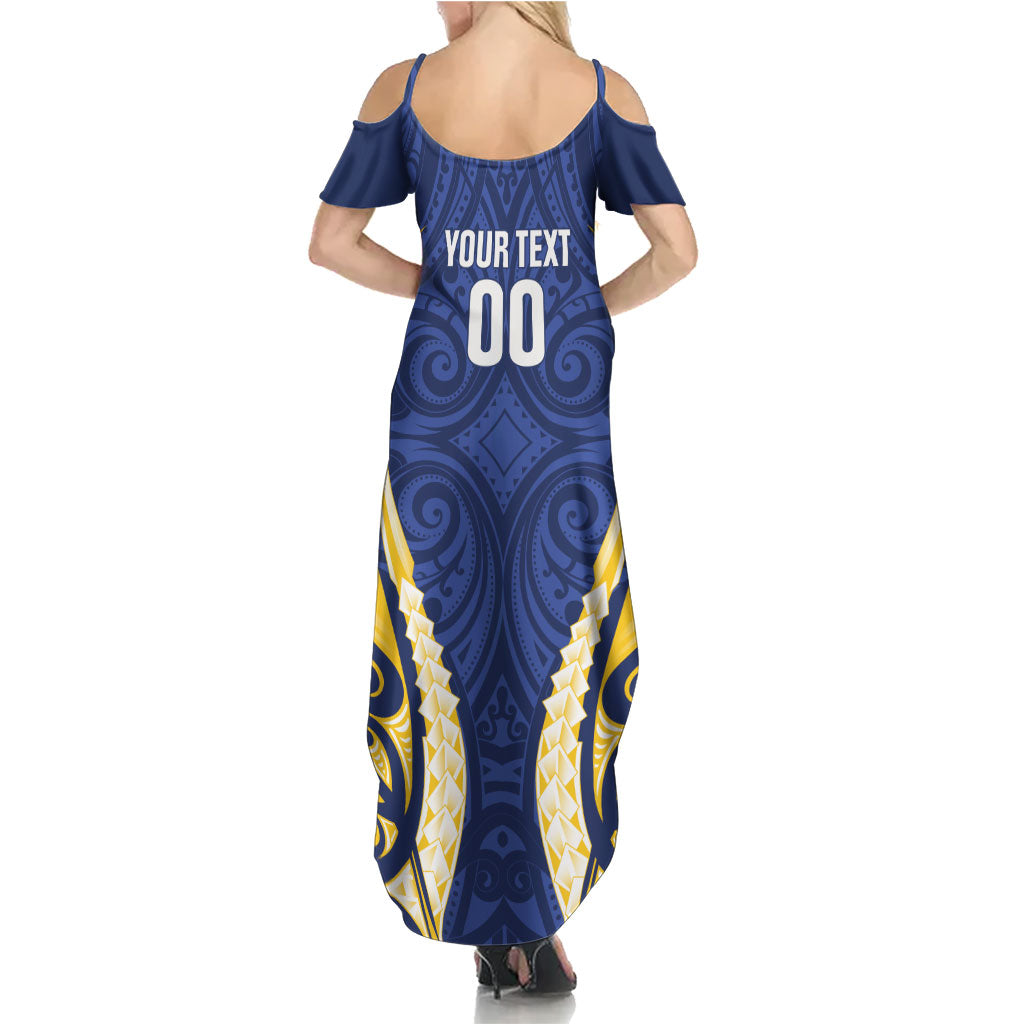 Bay of Plenty 2026 Rugby Custom Family Matching Summer Maxi Dress and Hawaiian Shirt NZ Maori Silver Fern LT14 - Polynesian Pride