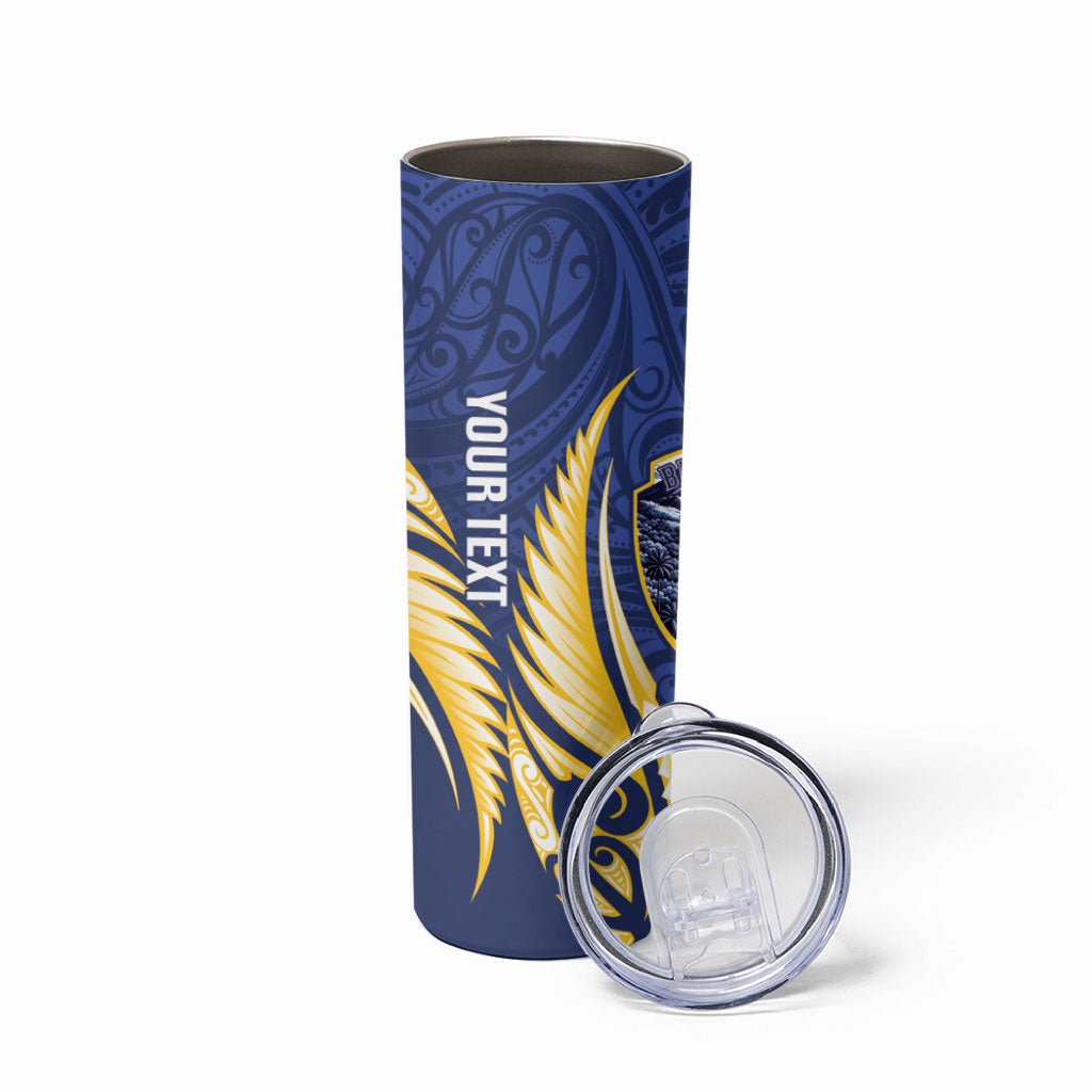 Bay of Plenty 2026 Rugby Custom Skinny Tumbler NZ Maori Silver Fern LT14 - Polynesian Pride