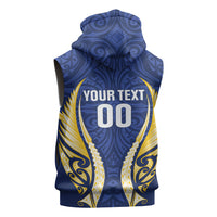 Bay of Plenty 2026 Rugby Custom Sleeveless Zip Hoodie NZ Maori Silver Fern LT14 - Polynesian Pride