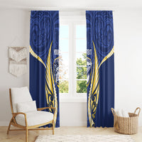 Bay of Plenty 2026 Rugby Custom Window Curtain NZ Maori Silver Fern