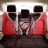 Canterbury 2026 Rugby Custom Back Car Seat Cover NZ Maori Silver Fern LT14 - Polynesian Pride