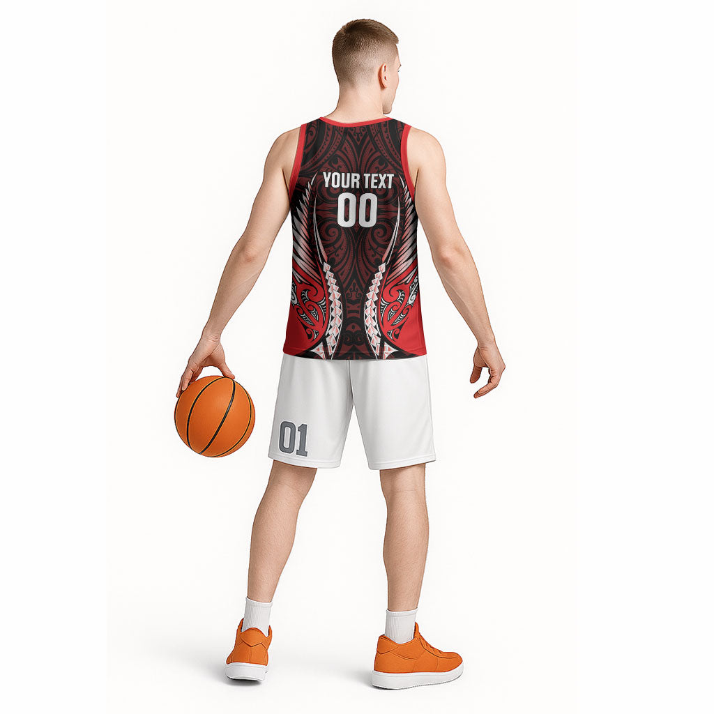 Canterbury 2026 Rugby Custom Basketball Jersey NZ Maori Silver Fern LT14 - Polynesian Pride