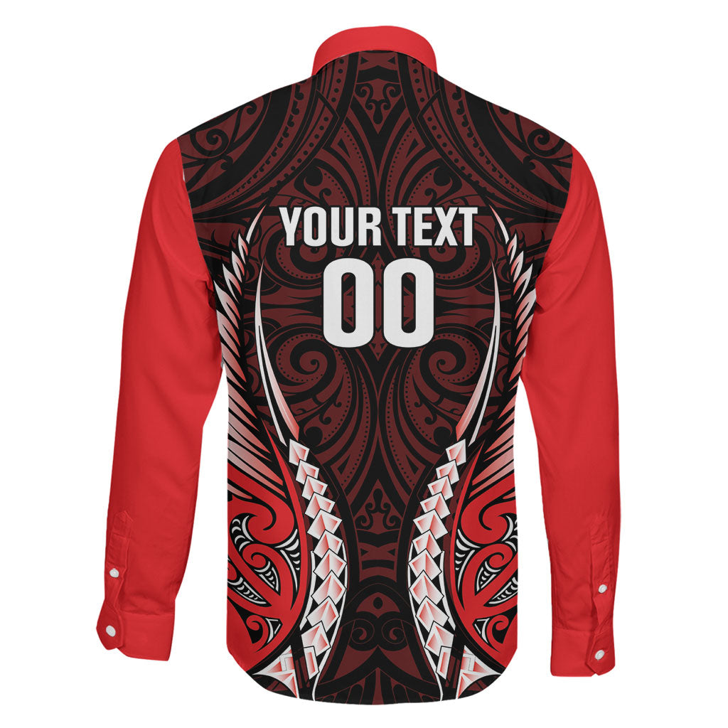 Canterbury 2026 Rugby Custom Family Matching Long Sleeve Bodycon Dress and Hawaiian Shirt NZ Maori Silver Fern LT14 - Polynesian Pride