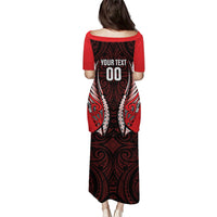 Canterbury 2026 Rugby Custom Family Matching Puletasi and Hawaiian Shirt NZ Maori Silver Fern LT14 - Polynesian Pride