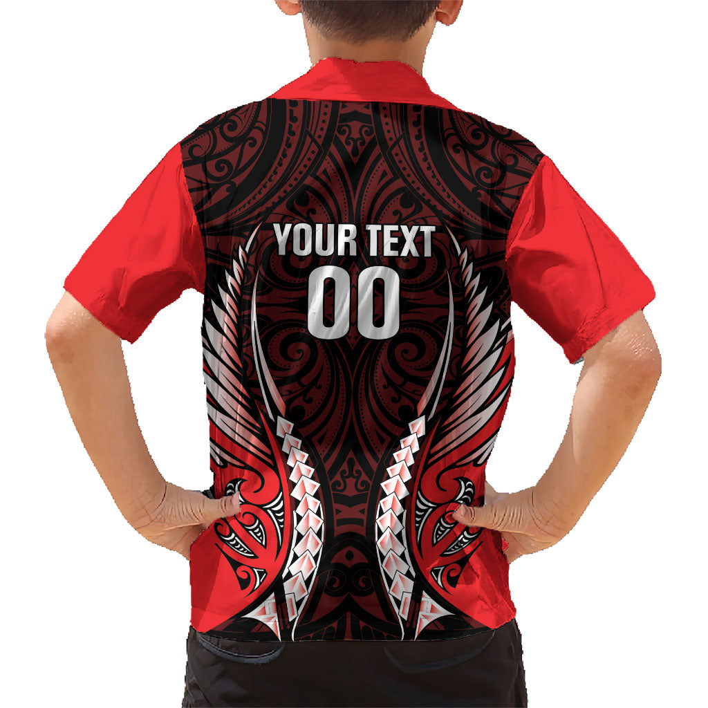 Canterbury 2026 Rugby Custom Family Matching Tank Maxi Dress and Hawaiian Shirt NZ Maori Silver Fern LT14 - Polynesian Pride