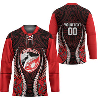 Canterbury 2026 Rugby Custom Hockey Jersey NZ Maori Silver Fern LT14 - Polynesian Pride