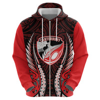 Canterbury 2026 Rugby Custom Hoodie NZ Maori Silver Fern