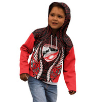 Canterbury 2026 Rugby Custom Kid Hoodie NZ Maori Silver Fern LT14 - Polynesian Pride