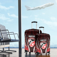 Canterbury 2026 Rugby Custom Luggage Cover NZ Maori Silver Fern LT14 - Polynesian Pride