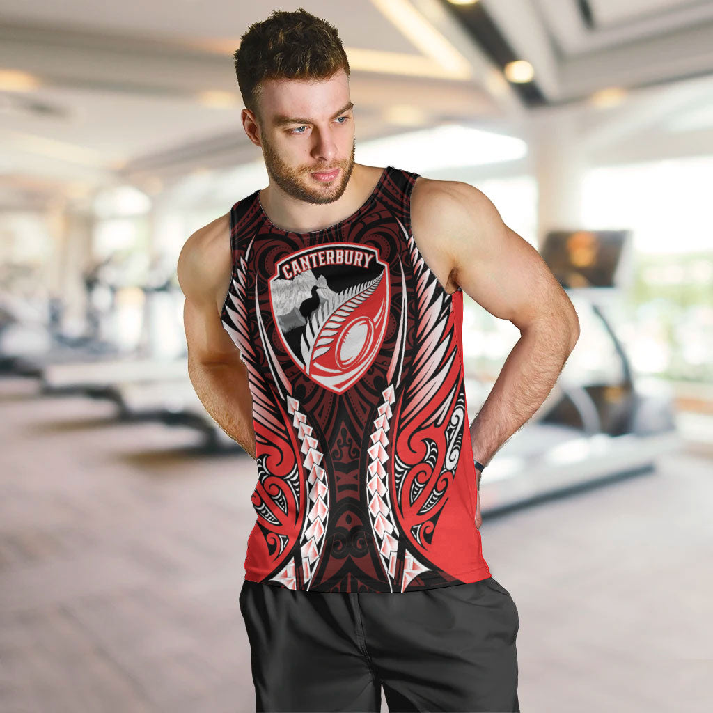 Canterbury 2026 Rugby Custom Men Tank Top NZ Maori Silver Fern