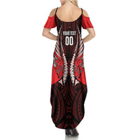 Canterbury 2026 Rugby Custom Summer Maxi Dress NZ Maori Silver Fern