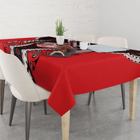 Canterbury 2026 Rugby Custom Tablecloth NZ Maori Silver Fern