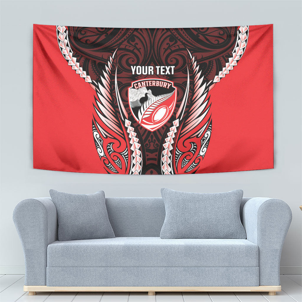 Canterbury 2026 Rugby Custom Tapestry NZ Maori Silver Fern
