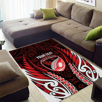 Counties Manukau 2026 Rugby Custom Area Rug NZ Maori Silver Fern LT14 - Polynesian Pride