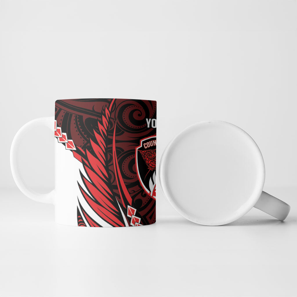Counties Manukau 2026 Rugby Custom Ceramic Mug NZ Maori Silver Fern LT14 - Polynesian Pride