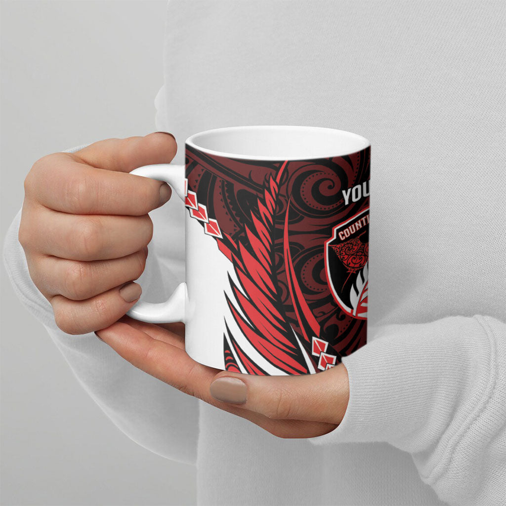 Counties Manukau 2026 Rugby Custom Ceramic Mug NZ Maori Silver Fern LT14 - Polynesian Pride