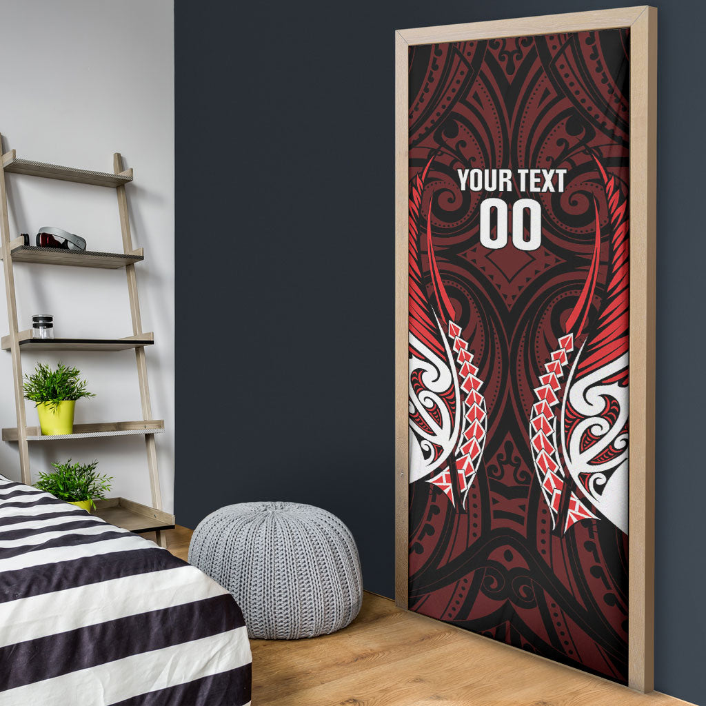 Counties Manukau 2026 Rugby Custom Door Cover NZ Maori Silver Fern