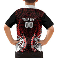 Counties Manukau 2026 Rugby Custom Family Matching Off Shoulder Maxi Dress and Hawaiian Shirt NZ Maori Silver Fern LT14 - Polynesian Pride